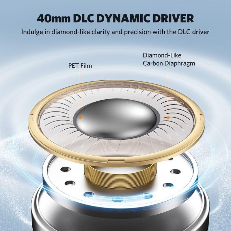 EarFun Wave Pro Black - Casque sans fil détails techniques