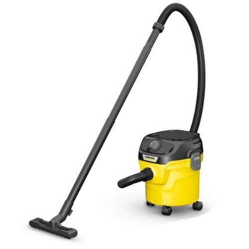 KARCHER WD1 Amarillo - Aspirador Seco/Húmedo imagen con escoba