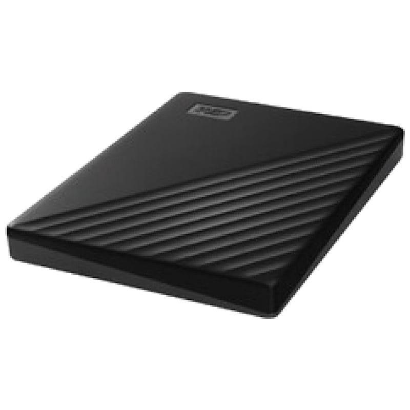 Western Digital My Passport 5TB Disco Rígido Externo Preto Perfil Esquerdo