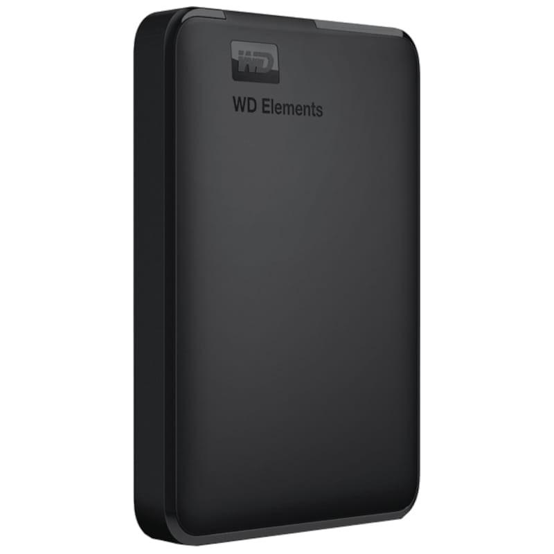 Western Digital WD Elements 5 TB Portátil Negro - Disco duro externo Frontal lado derecho