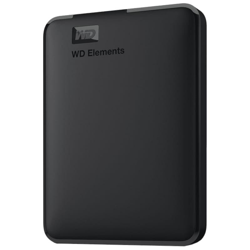 Western Digital WD Elements 5 TB  Negro - Disco duro externo Frontal lado izquierdo