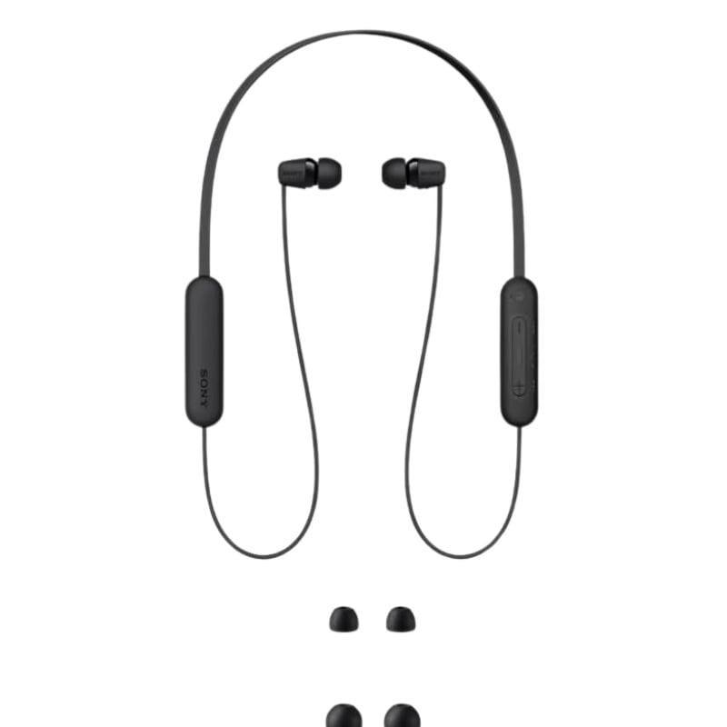 Sony WI-C100 Sports Negro - Auriculares Bluetooth contenido de la caja