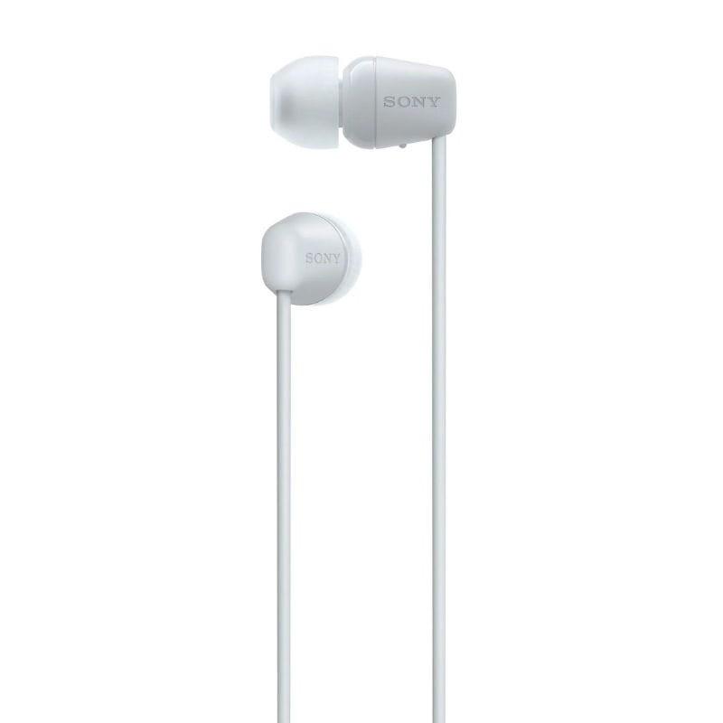 Sony WI-C100 Sports Blanco - Auriculares Bluetooth detalle de los auriculares