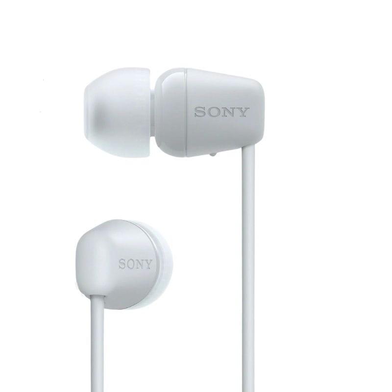 Sony WI-C100 Sports Blanco - Auriculares Bluetooth detalle de los capuchones