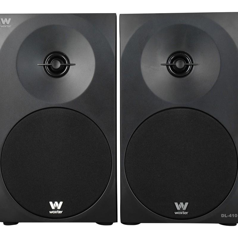 vista frontal del Sistema de Altavoces 2.0 Woxter Dynamic Line DL-410 Black