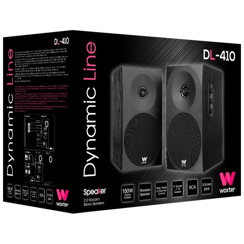 caja del Sistema de Altavoces 2.0 Woxter Dynamic Line DL-410 Black