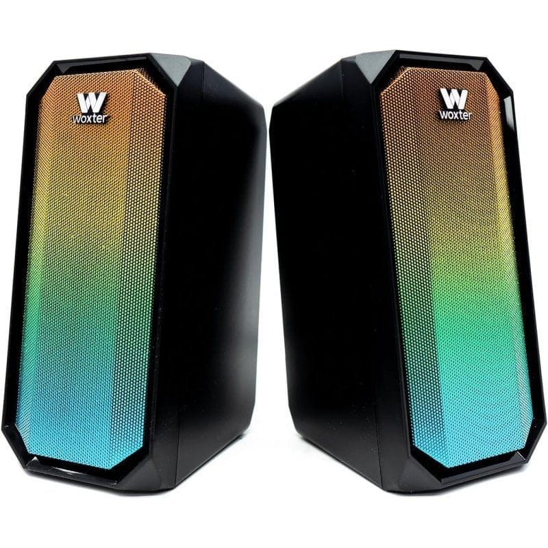 Woxter BIG BASS 97 BT - Altavoces PC imagen frontal naranja azul