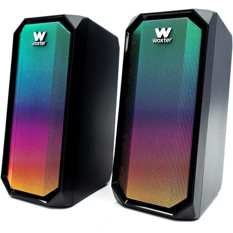 Woxter BIG BASS 97 BT - Altavoces PC imagen lateral azul verdoso
