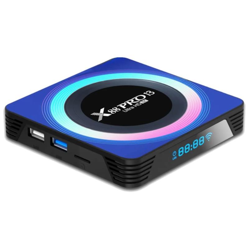 X88 PRO 13 4 Go/32 Go Boîtier Acrylique Android 13 – Android TV - Grande qualité