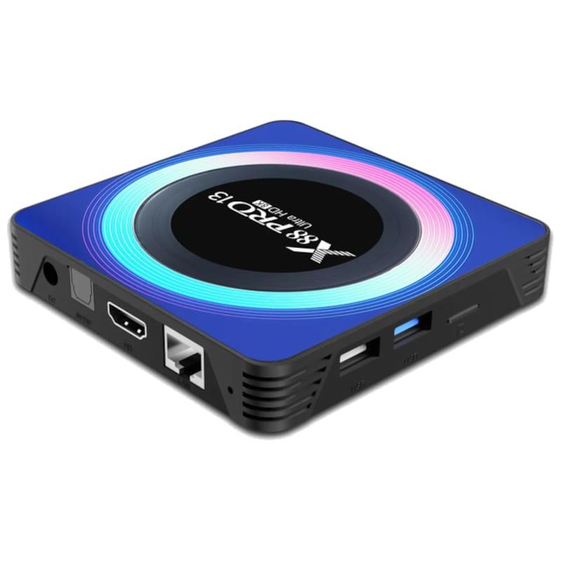 X88 PRO 13 4 Go/32 Go Boîtier Acrylique Android 13 – Android TV - Adaptable