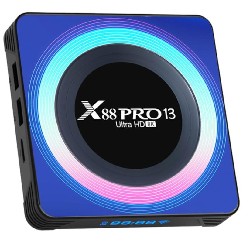 X88 PRO 13 4 Go/32 Go Boîtier Acrylique Android 13 – Android TV - Connexions