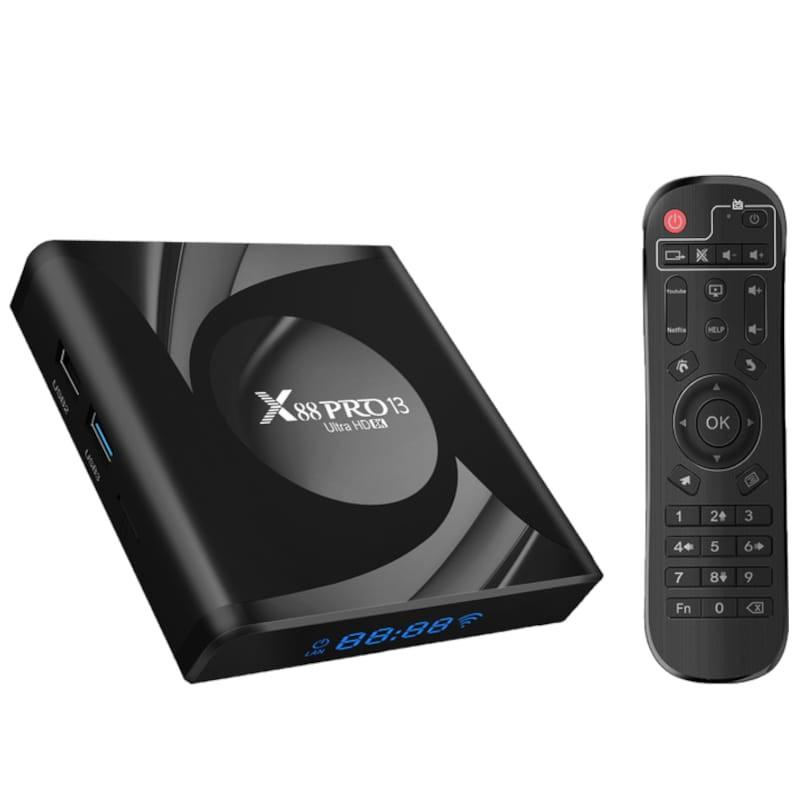 X88 PRO 13 4 Go/32 Go Smart System Android 13 Noir – Android TV - Commande