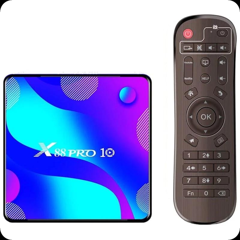 X88 Pro 10 4Go/32Go 4K Android TV 10.0 - Android TV