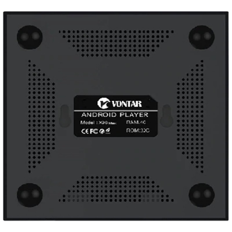 X96 Max+ 8K 4GB/64GB Android 9 - Android TV - Trasera