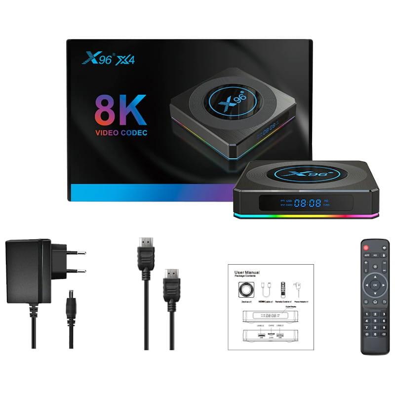 X96 X4 S905X4 4GB/32GB Android 11 - Android TV - Contenido