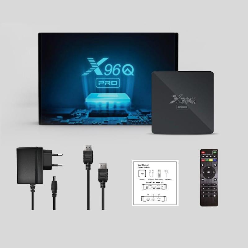 X96Q PRO H313 2Go/16Go Android 10 - Android TV - Contenu