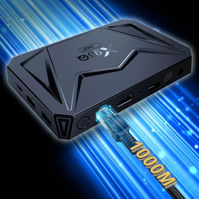 Conexión de X96Q Pro Plus H728 4GB/64GB Wifi Dual Android 14 Negro - Android TV