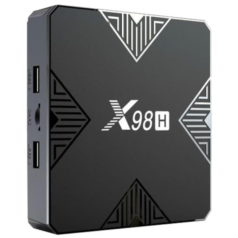 Frontal de X98H H618 2GB/16GB Dual Band Bluetooth Android 12 Negro - Android TV