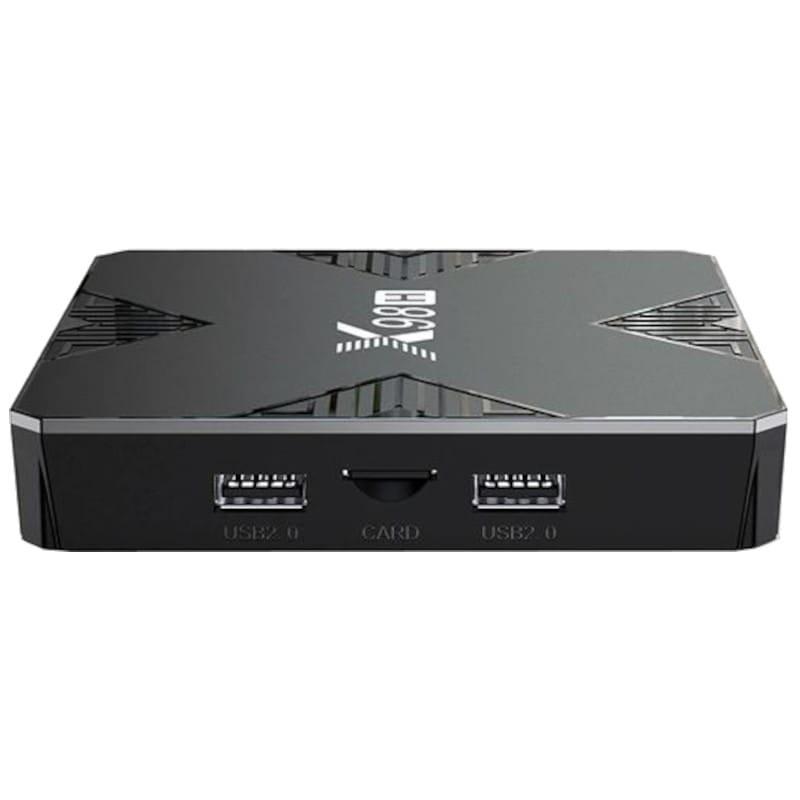 Trasera de X98H H618 2GB/16GB Dual Band Bluetooth Android 12 Negro - Android TV