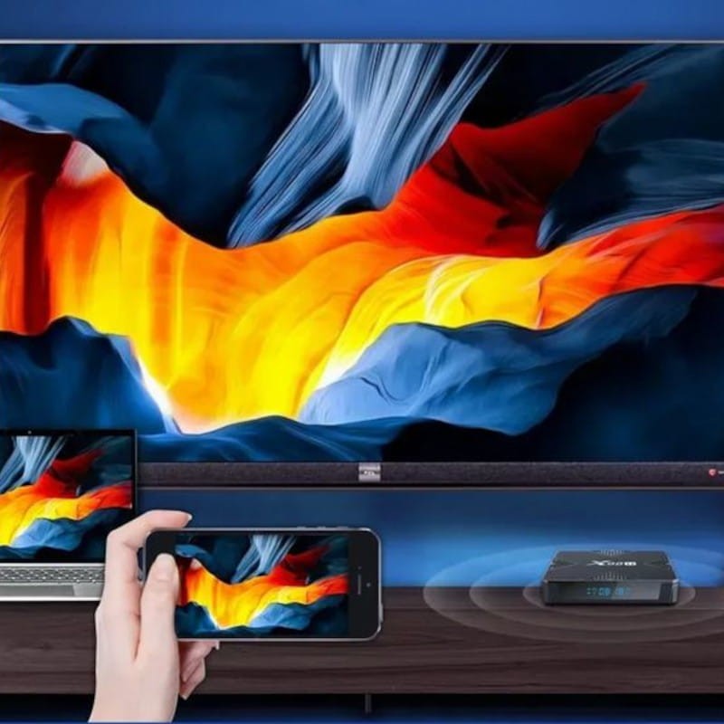 Resolución de X98H H618 2GB/16GB Dual Band Bluetooth Android 12 Negro - Android TV