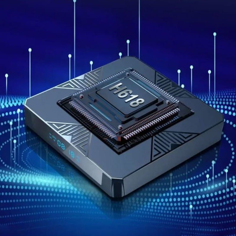 Procesador de X98H H618 2GB/16GB Dual Band Bluetooth Android 12 Negro - Android TV