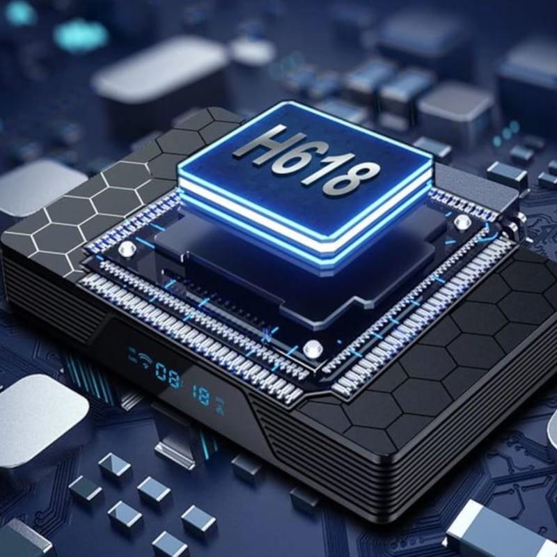 X98H Pro H618/4GB/64GB/WiFi 6/ Android 12 - Android TV - Procesador