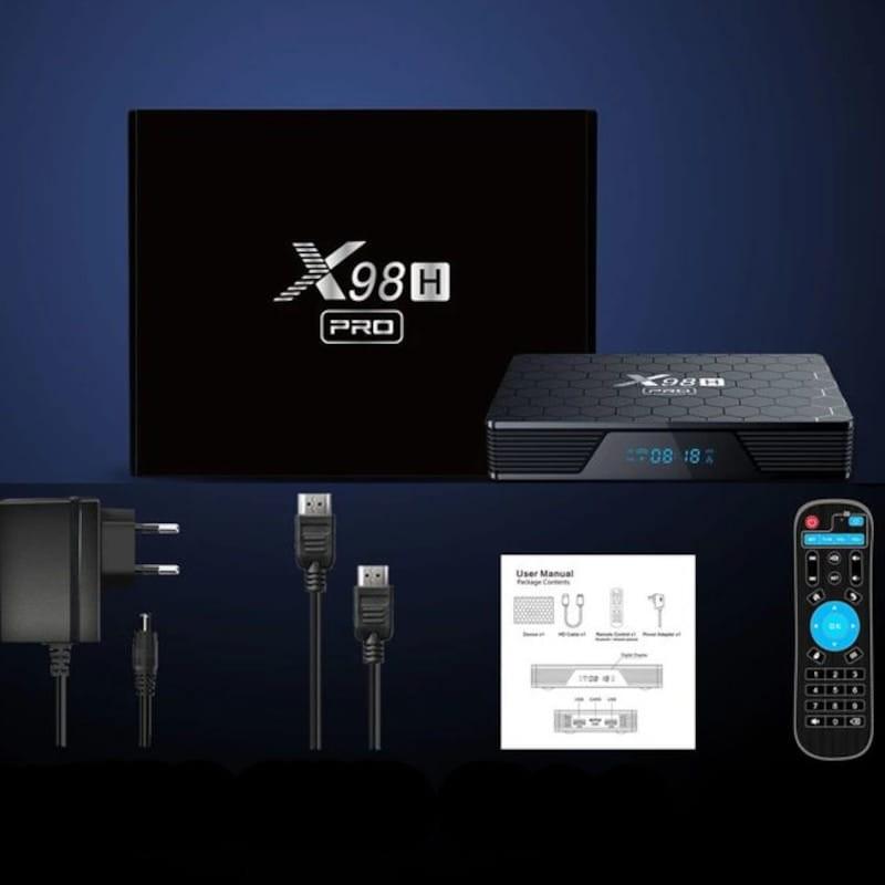 X98H Pro H618/4GB/64GB/WiFi 6/ Android 12 - Android TV - Contenido