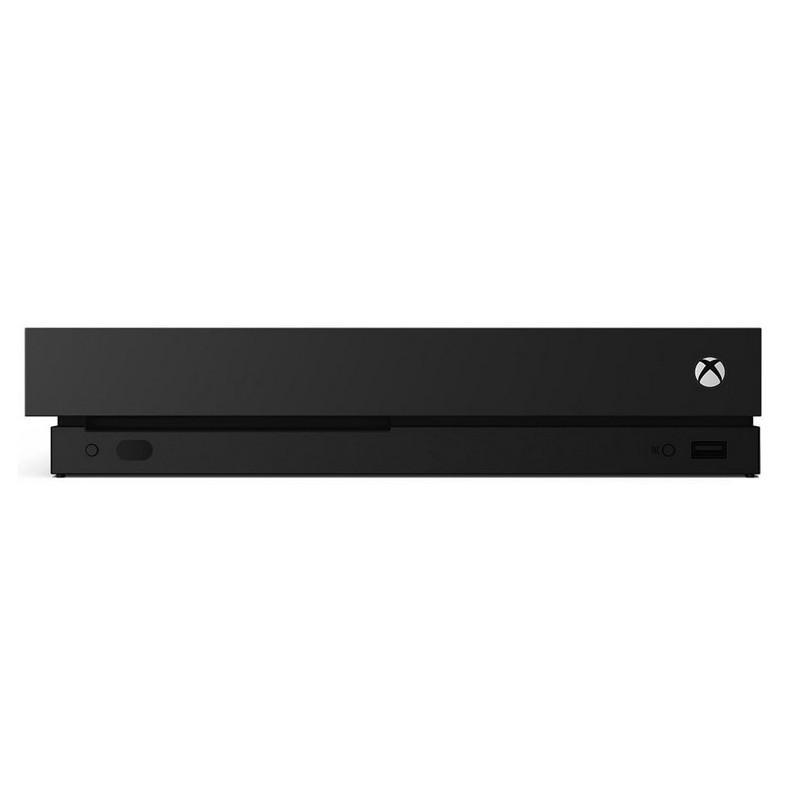 Xbox One X 1TB - Color Negro, zona frontal de la consola