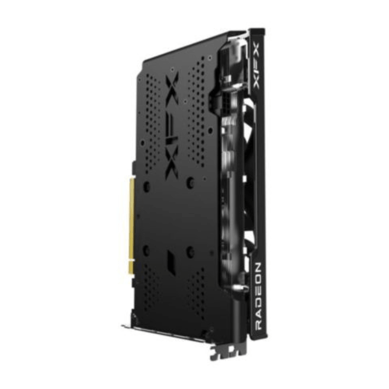Perspectiva traseira da Placa Gráfica XFX SPEEDSTER SWFT 210 AMD Radeon RX 7600 Core Edition 8 GB GDDR6