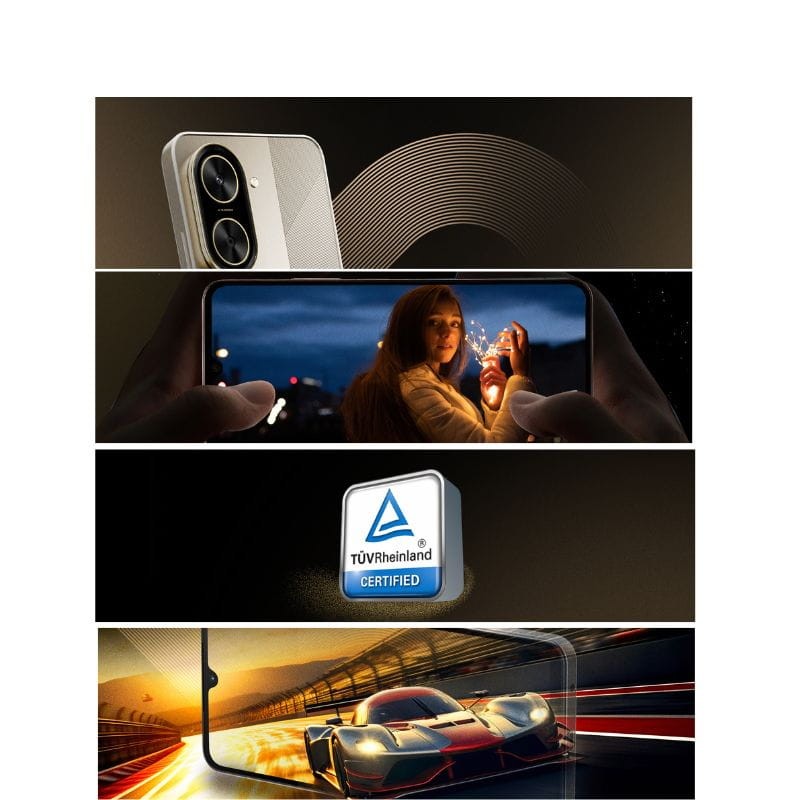 Xiaomi Poco C71 3GB/64GB Negro detalles de cámara y pantalla