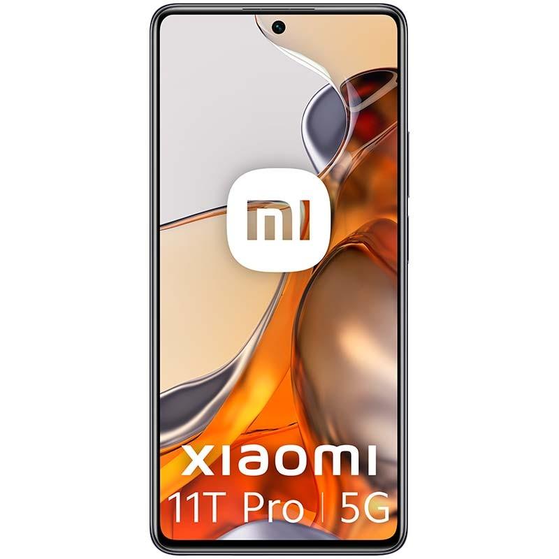 vista frontal del Teléfono móvil reacondicionado Xiaomi 11T Pro 8GB/256GB gris