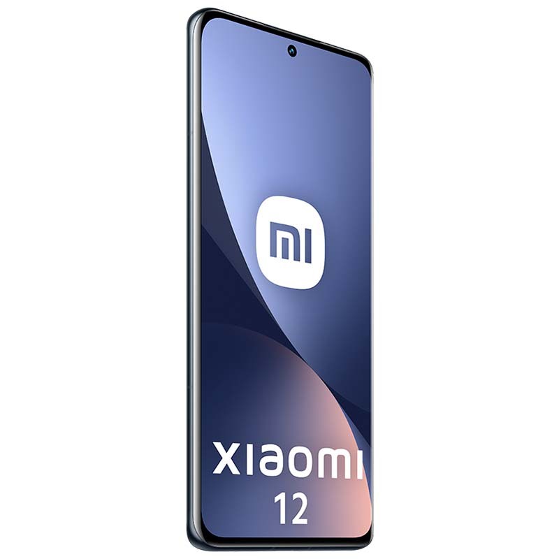 Xiaomi 12 8GB/256GB Gris desprecintado con pantalla AMOLED borde a borde, cámara frontal en orificio centrado y bordes curvos en acabado metálico