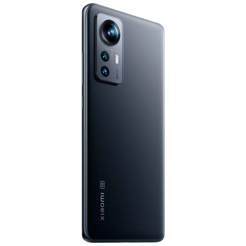 Xiaomi 12 8GB/256GB Gris Desprecintado con acabado mate, módulo triple de cámara trasera con flash, diseño delgado y curvo, logotipo 5G en la parte baja