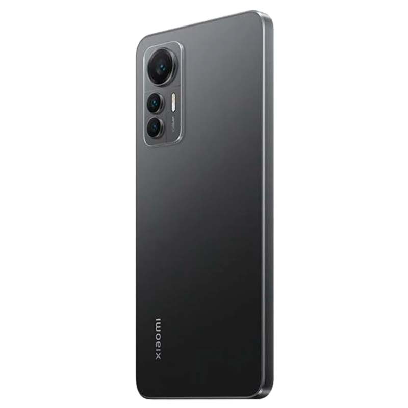 vista trasera y lateral izquierdo del Teléfono móvil Xiaomi 12 Lite 6GB/128GB Negro