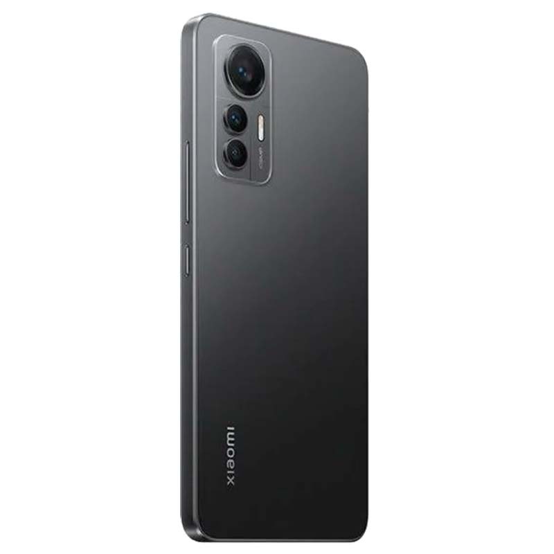 vista trasera y lateral derecho del Teléfono móvil Xiaomi 12 Lite 6GB/128GB Negro