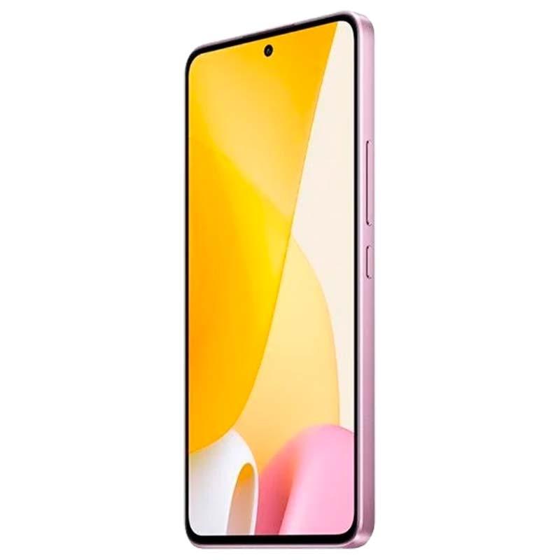 vista frontal y lateral derecho del Teléfono móvil Xiaomi 12 Lite 8GB/128GB Rosa