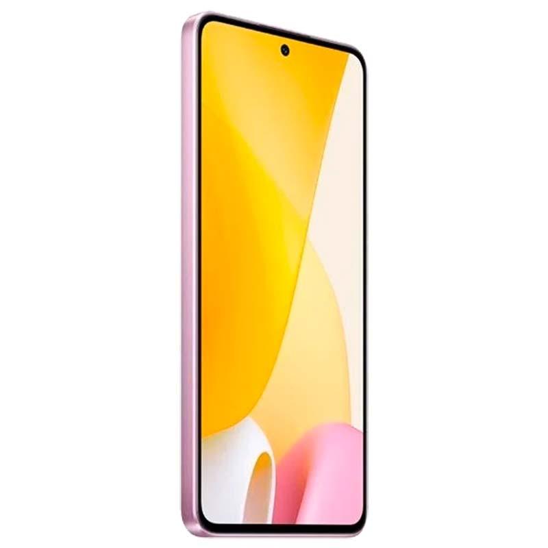 vista frontal y lateral izquierdo del Teléfono móvil Xiaomi 12 Lite 8GB/128GB Rosa