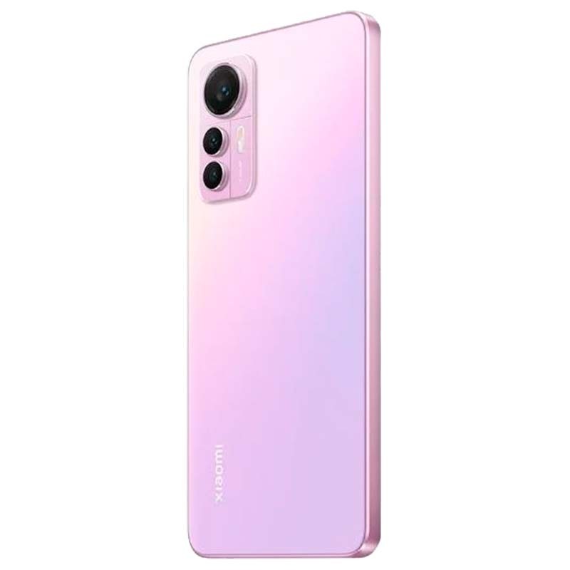 vista trasera y lateral izquierdo del Teléfono móvil Xiaomi 12 Lite 8GB/128GB Rosa