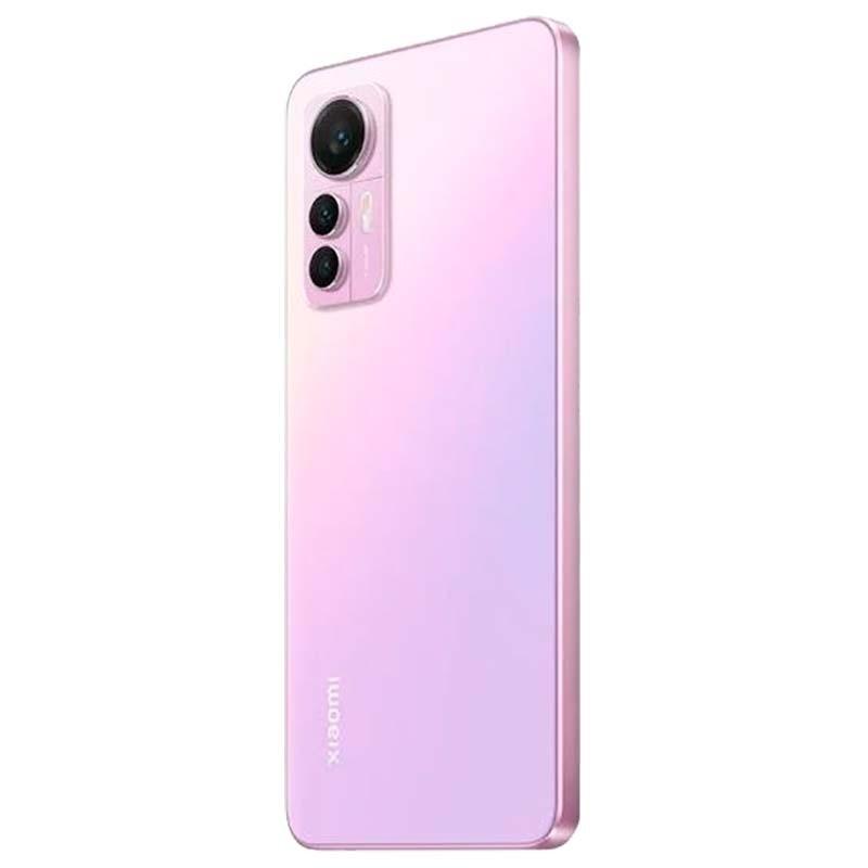 vista trasera y lateral izquierdo del Teléfono móvil Xiaomi 12 Lite 8GB/128GB Rosa