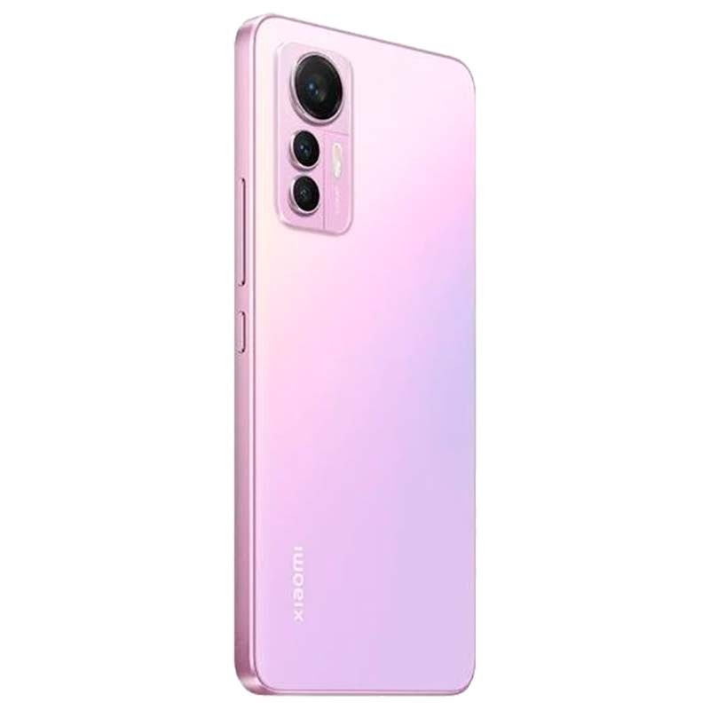 vista trasera y lateral derecho del Teléfono móvil Xiaomi 12 Lite 8GB/128GB Rosa