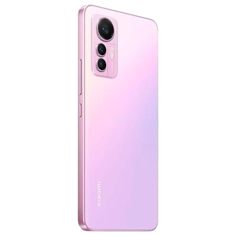 vista trasera y lateral derecho del Teléfono móvil Xiaomi 12 Lite 8GB/128GB Rosa