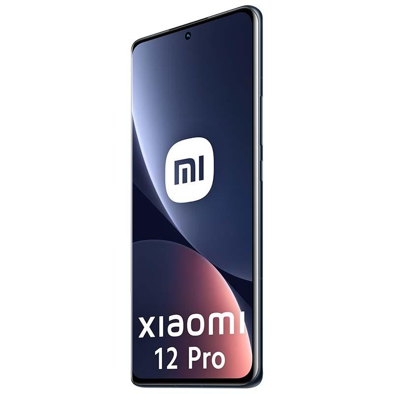 vista frontal y lateral derecho del Xiaomi 12 Pro 12GB/256GB Gris