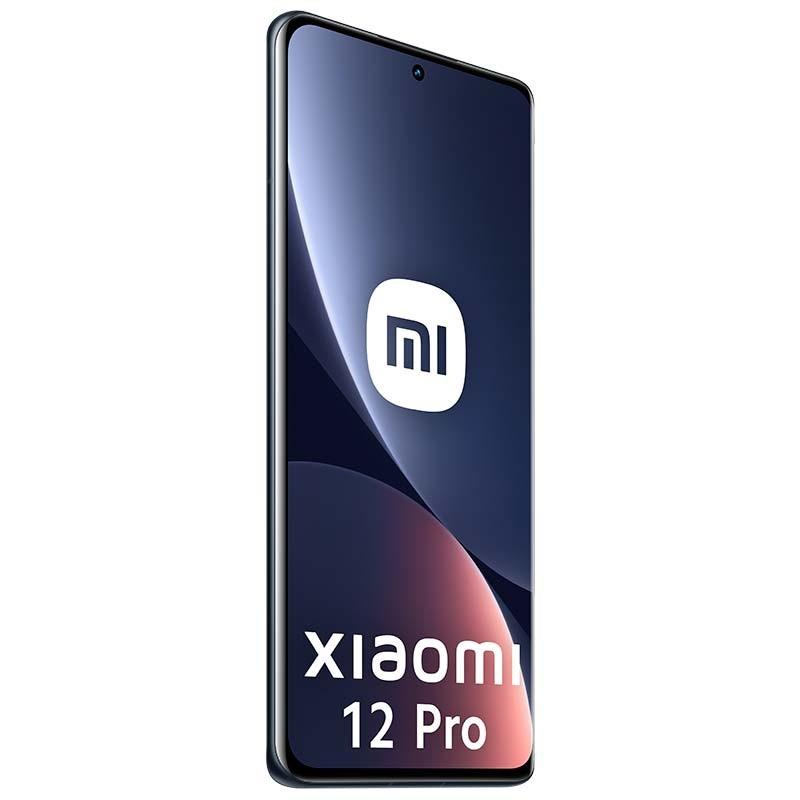 vista frontal y lateral izquierdo del Xiaomi 12 Pro 12GB/256GB Gris