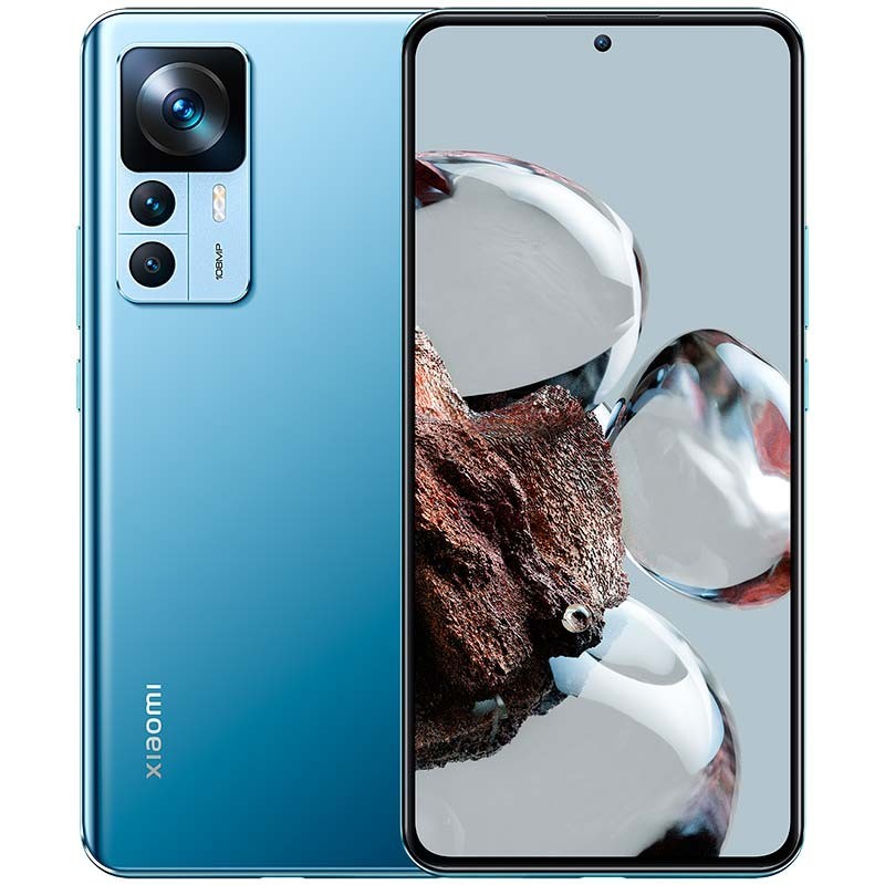 Xiaomi 12T 8GB/256GB Azul Reacondicionado Oficial con pantalla casi sin bordes, cámara triple trasera de gran módulo y acabado metálico azul brillante