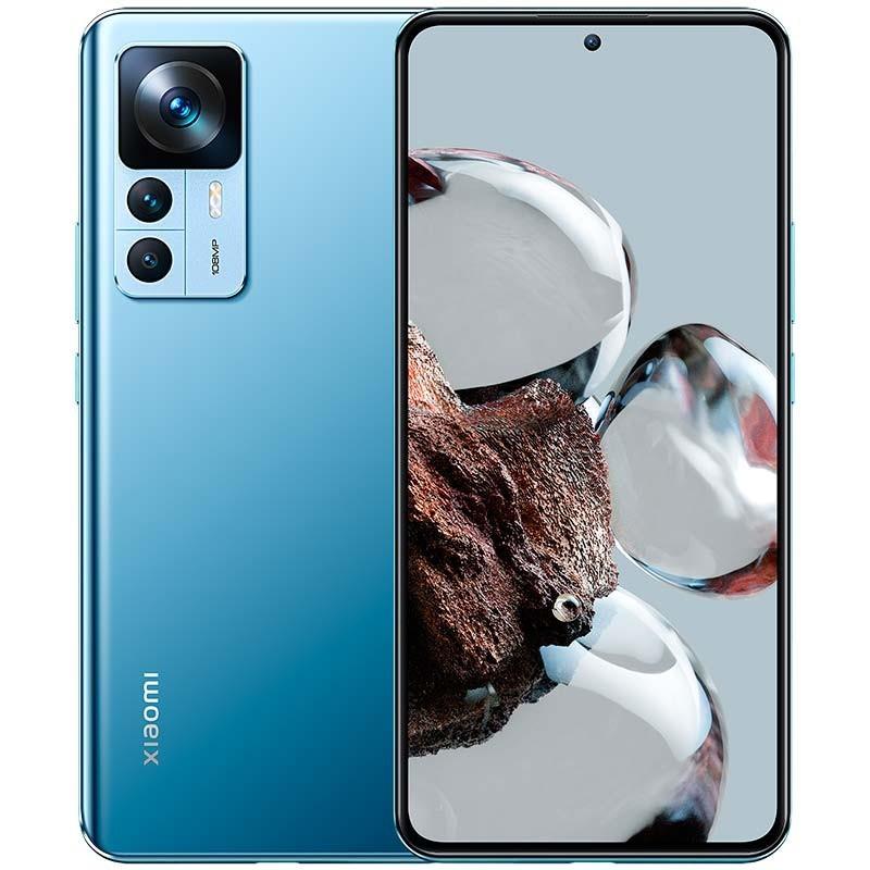 Xiaomi 12T 8GB/256GB Azul Reacondicionado Oficial con pantalla casi sin bordes, cámara triple trasera de gran módulo y acabado metálico azul brillante