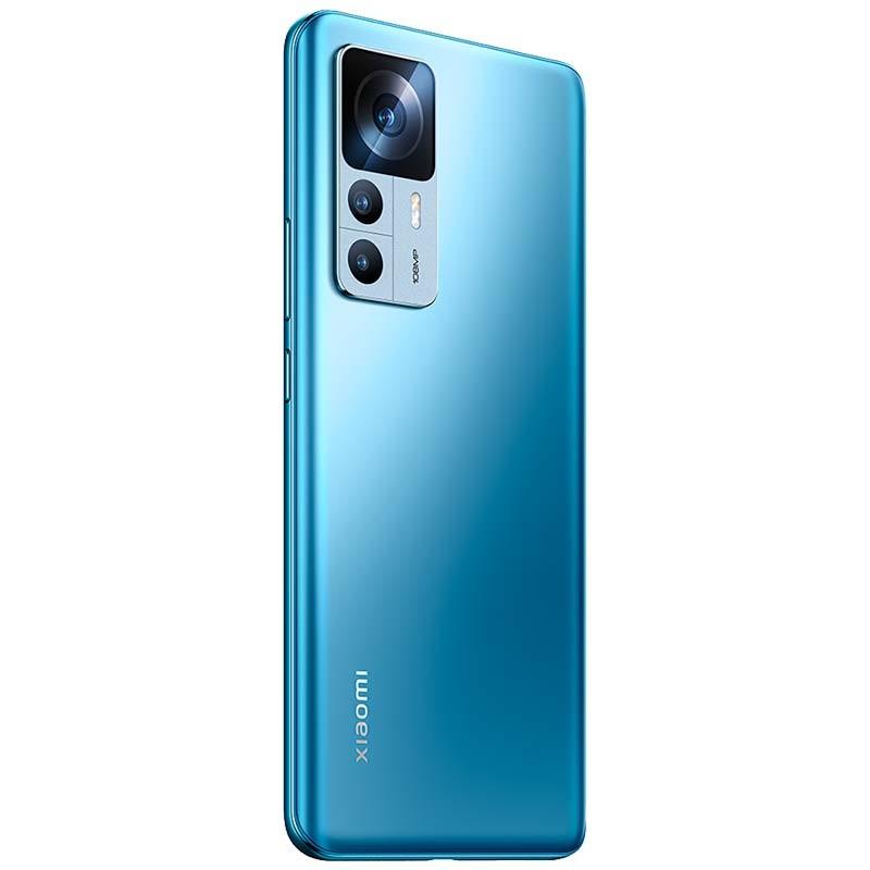 vista trasera y lateral derecho del Teléfono móvil Xiaomi 12T 8GB/256GB Azul