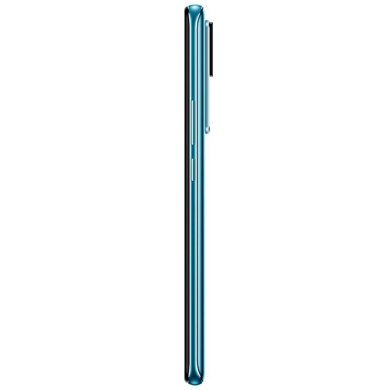 Xiaomi 12T Pro azul con borde lateral delgado, acabado brillante y módulo de cámara trasera prominente; diseño estilizado 12GB RAM 256GB reacondicionado