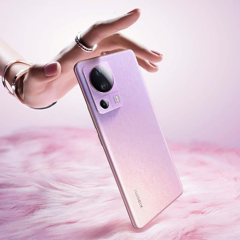 Photo réelle du téléphone portable rose Xiaomi 13 Lite 5G 8 Go / 256 Go