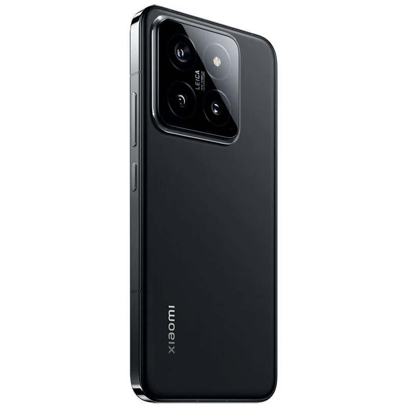 vista trasera y lateral del Teléfono móvil Xiaomi 14 5G 12GB/512GB Negro