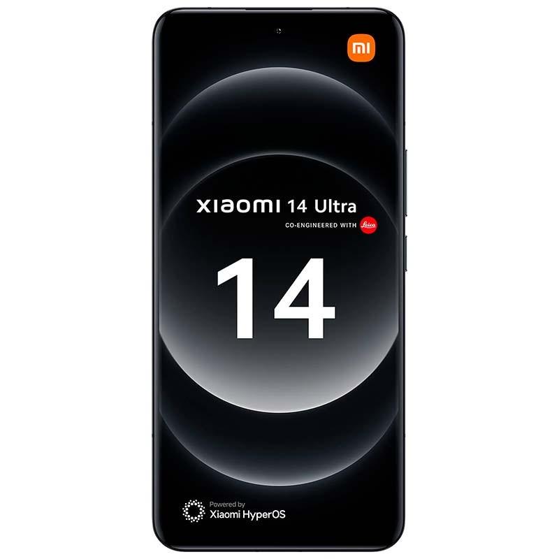 vista frontal del Teléfono móvil Xiaomi 14 Ultra 5G 16GB/512GB Negro